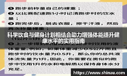 科学饮食与健身计划相结合助力增强体能提升健康水平的实用指南